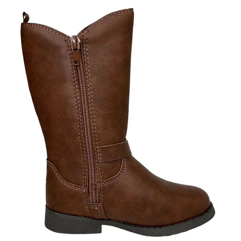 OshKosh BGosh Little Girl's Fashion Tall Boots Size 12‎ Brown